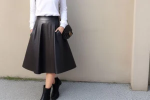 How To Style A Leather Midi Skirt?