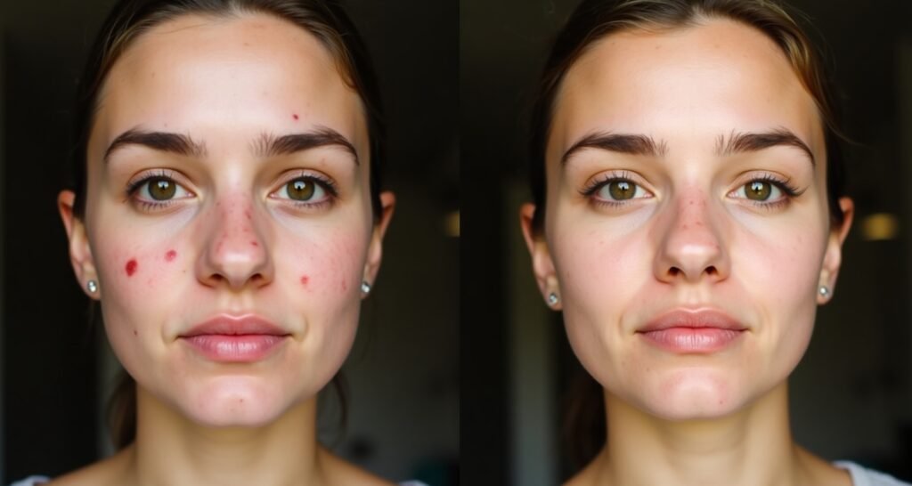 Before-and-After Skin Smoothing Using FaceTune or AirBrush