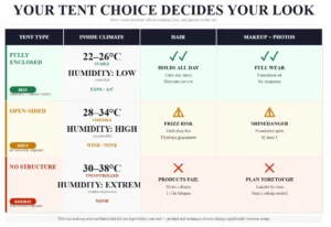 your tent choice decides your look