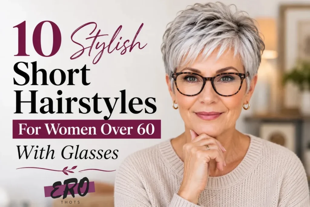 10 Stylish Short Hairstyles For Women Over 60 With Glasses