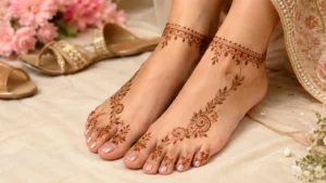 Simple Mehndi Designs For Feet