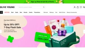 30% Off Everything at OliveYoung US With Code AUGFLSH30