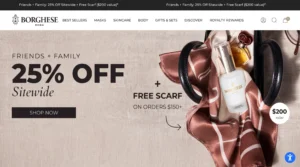 Borghese Friends And Family Sale Adds A Free Scarf To Your Order