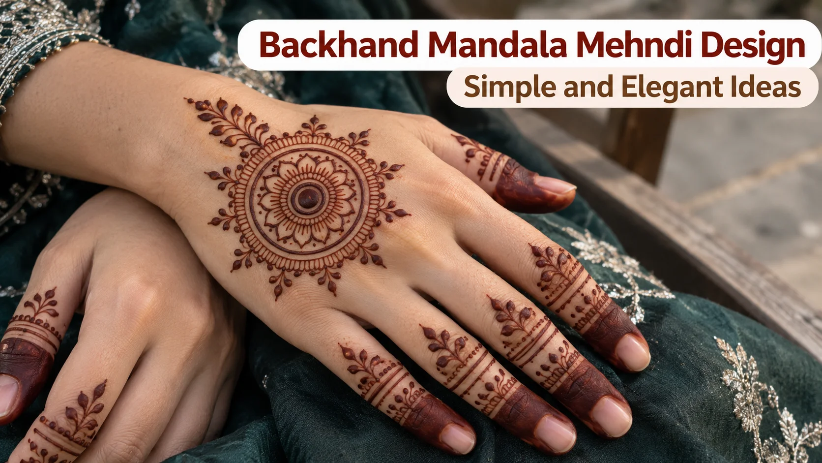 Backhand Mandala Mehndi Design Simple and Elegant Ideas