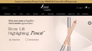 Sorme Cosmetics Promo Code PRIME50 Gives 45% Off Storewide